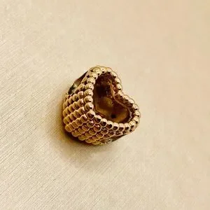 Pandora | Jewelry | Euc Pandora 78756 Pandora Rose Beaded Heart Charm ...
